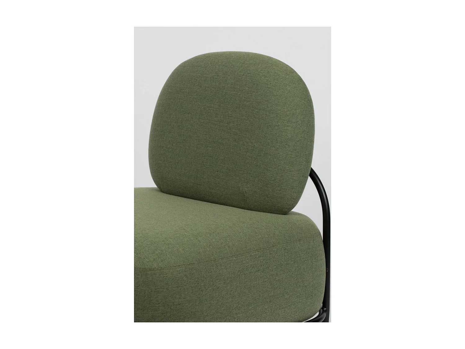 Polly - Fauteuil lounge en tissu : Couleur - Vert