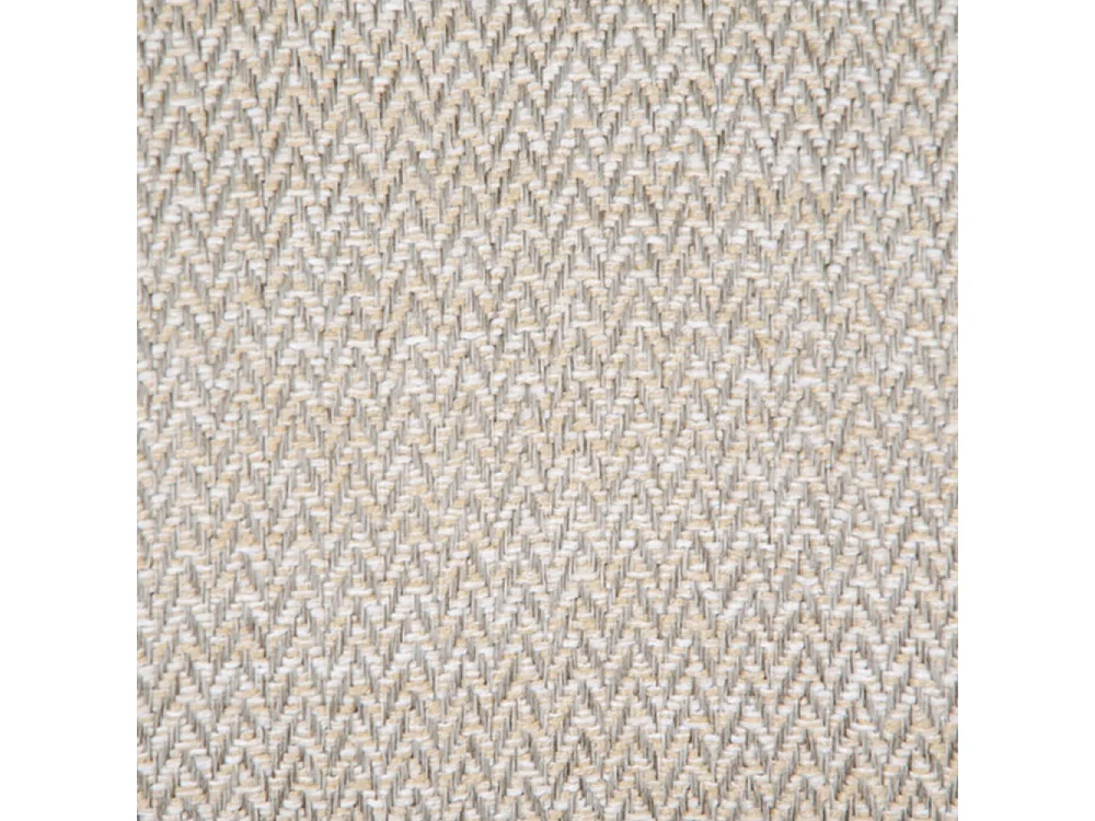 London - Fauteuil en tissu et pieds en bois - Ecru