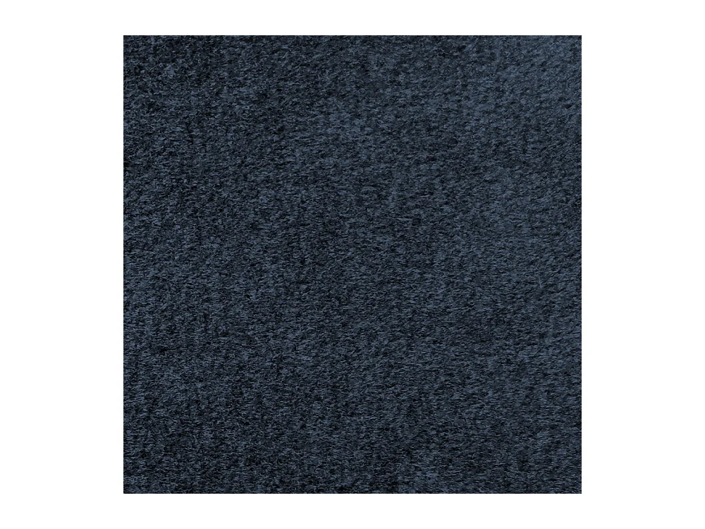 Villabon - Fauteuil XL en velours pieds épingles noirs - Bleu marine