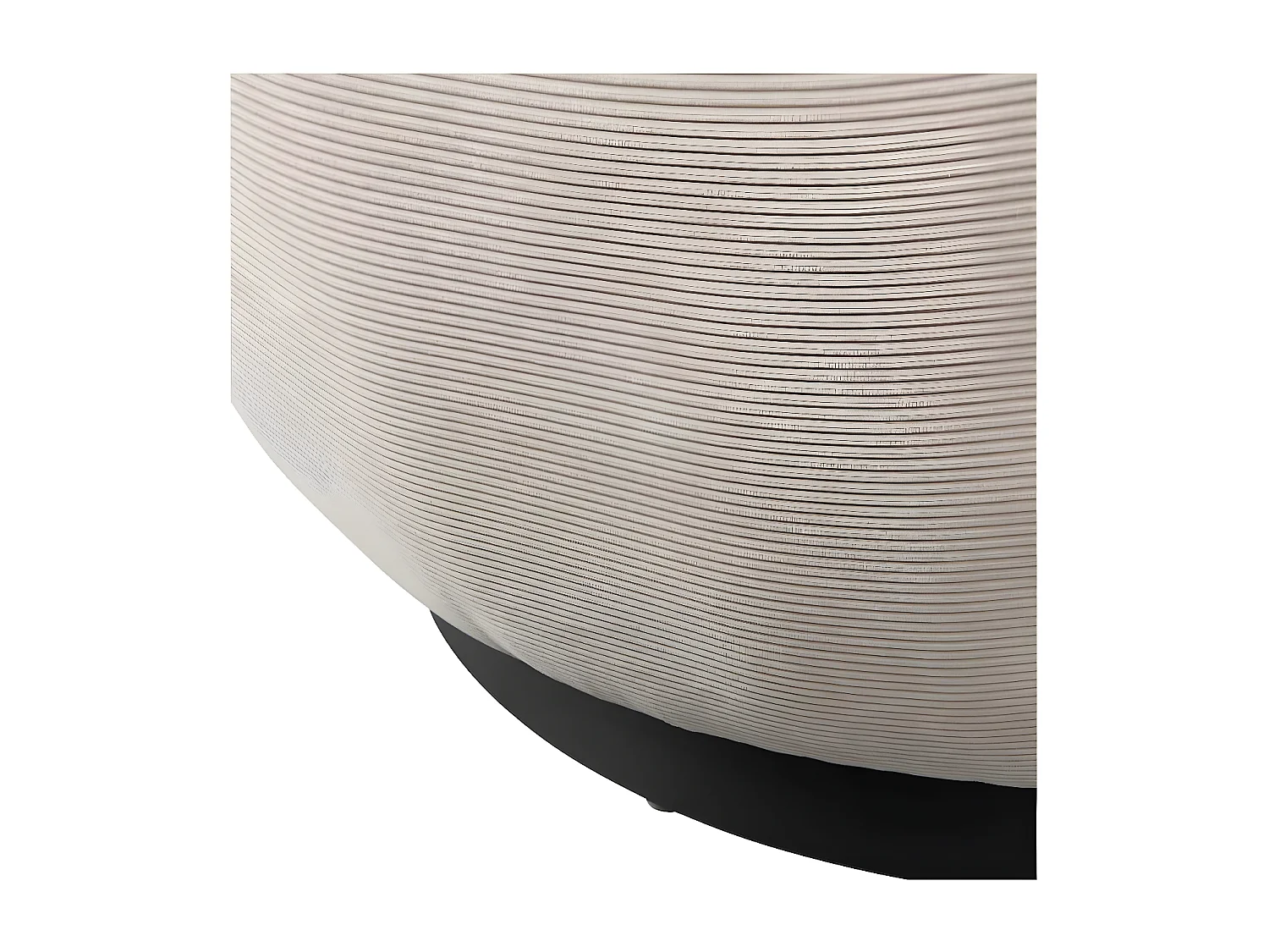 WOOLLY - Fauteuil pivotant en velours naturel