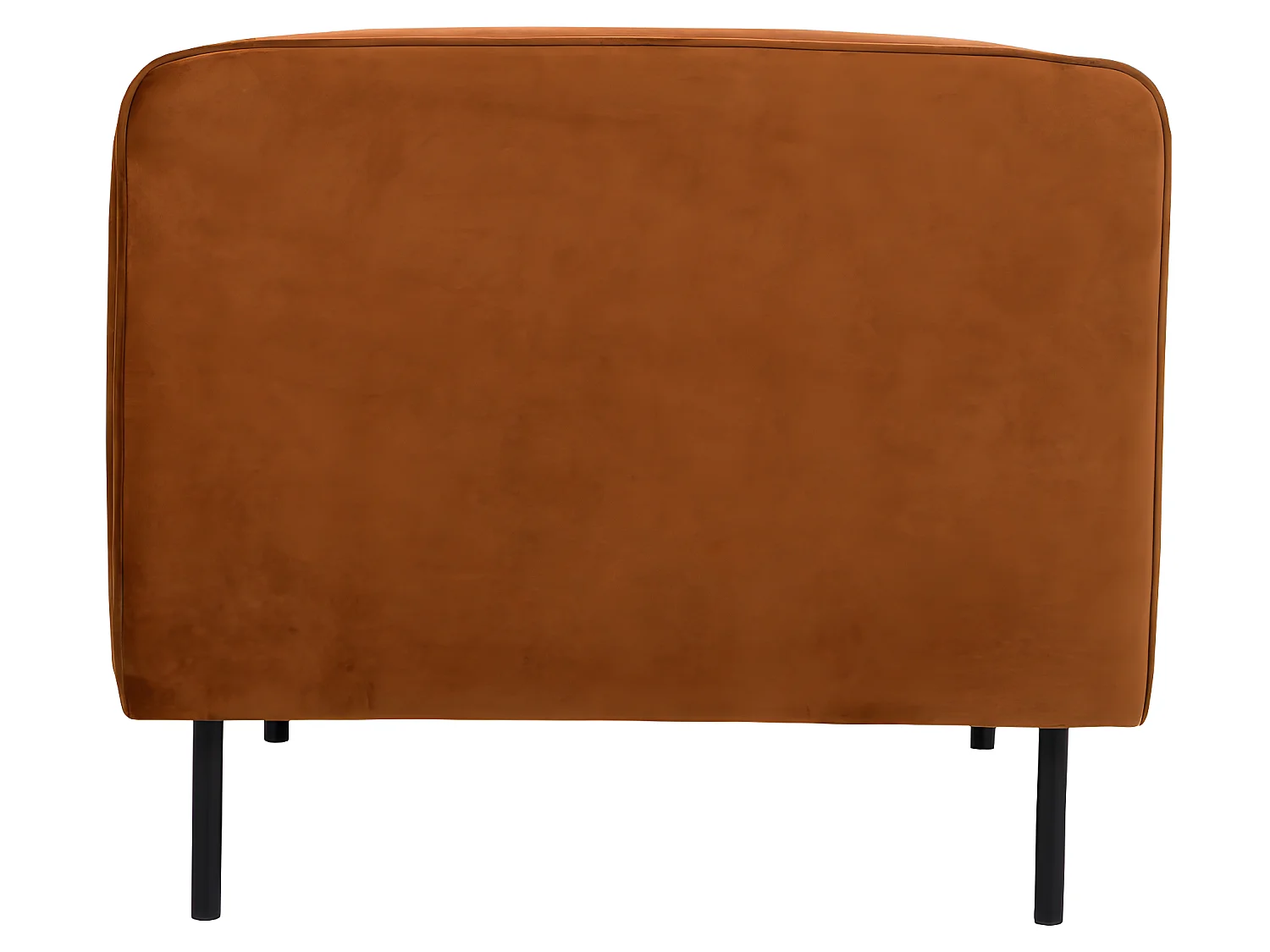 Winsen - Fauteuil en velours pieds droits en métal - Rouille