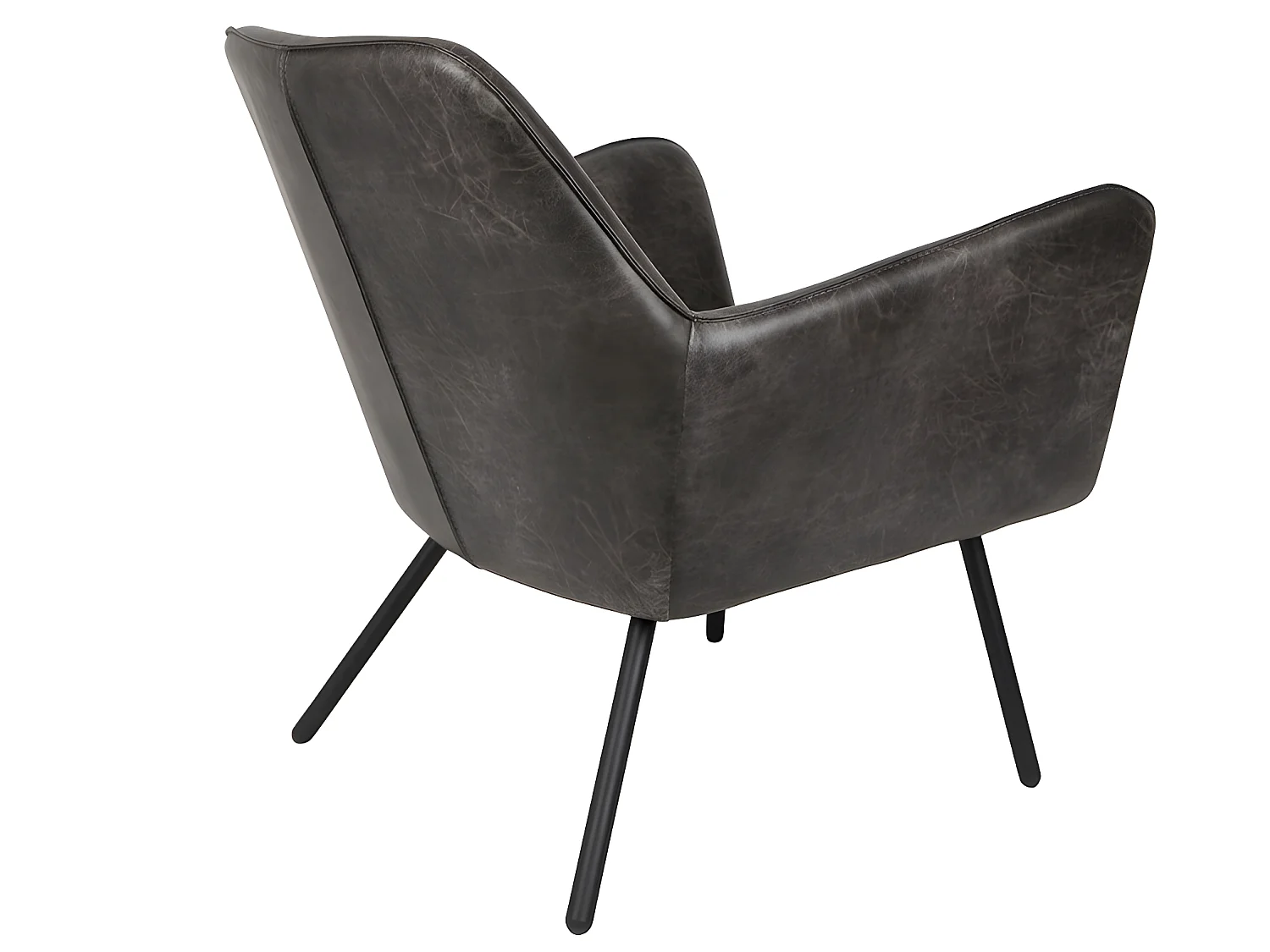 Bon - Fauteuil lounge vintage - Couleur - Gris anthracite