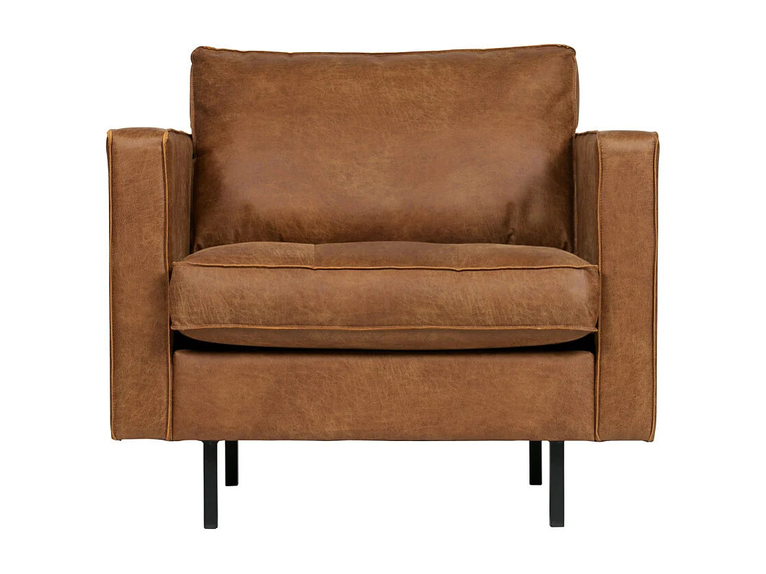 Bronco - Fauteuil en simili - Cognac