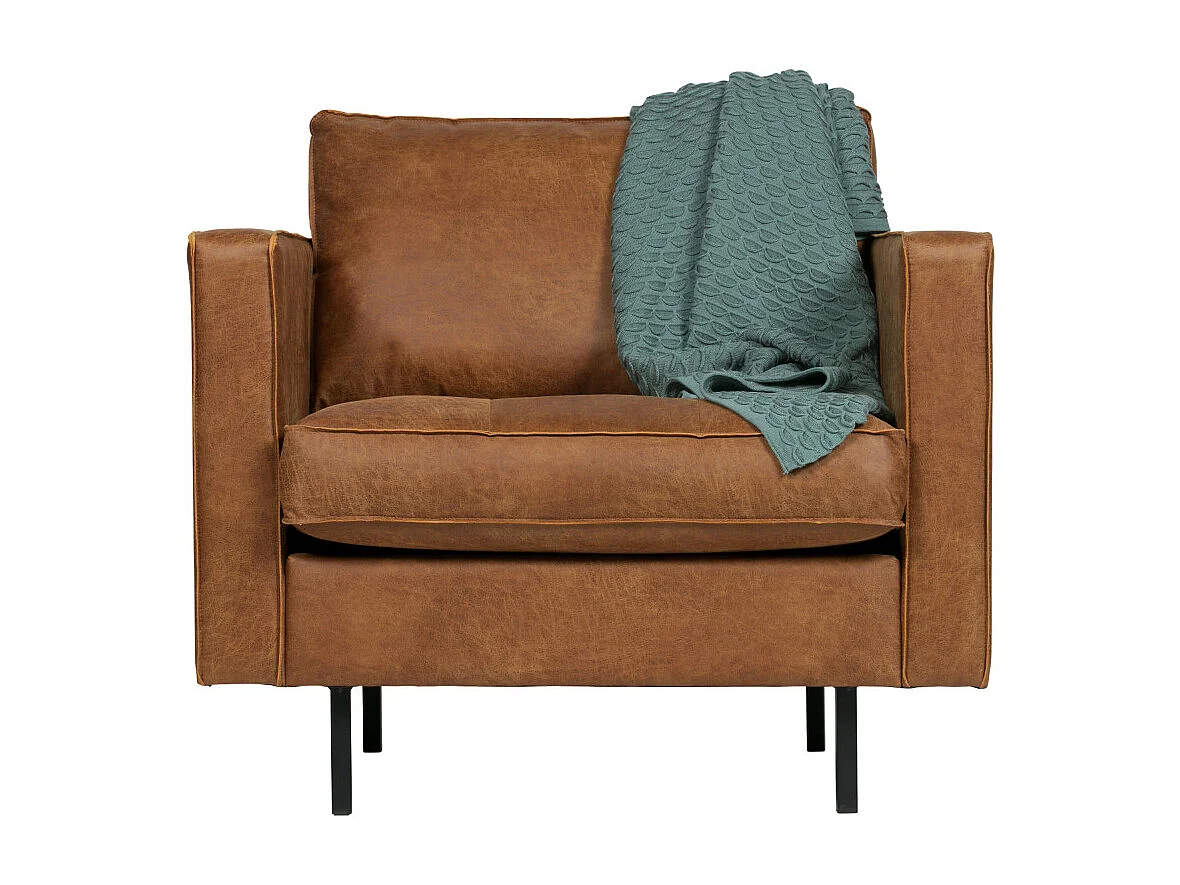 Bronco - Fauteuil en simili - Cognac