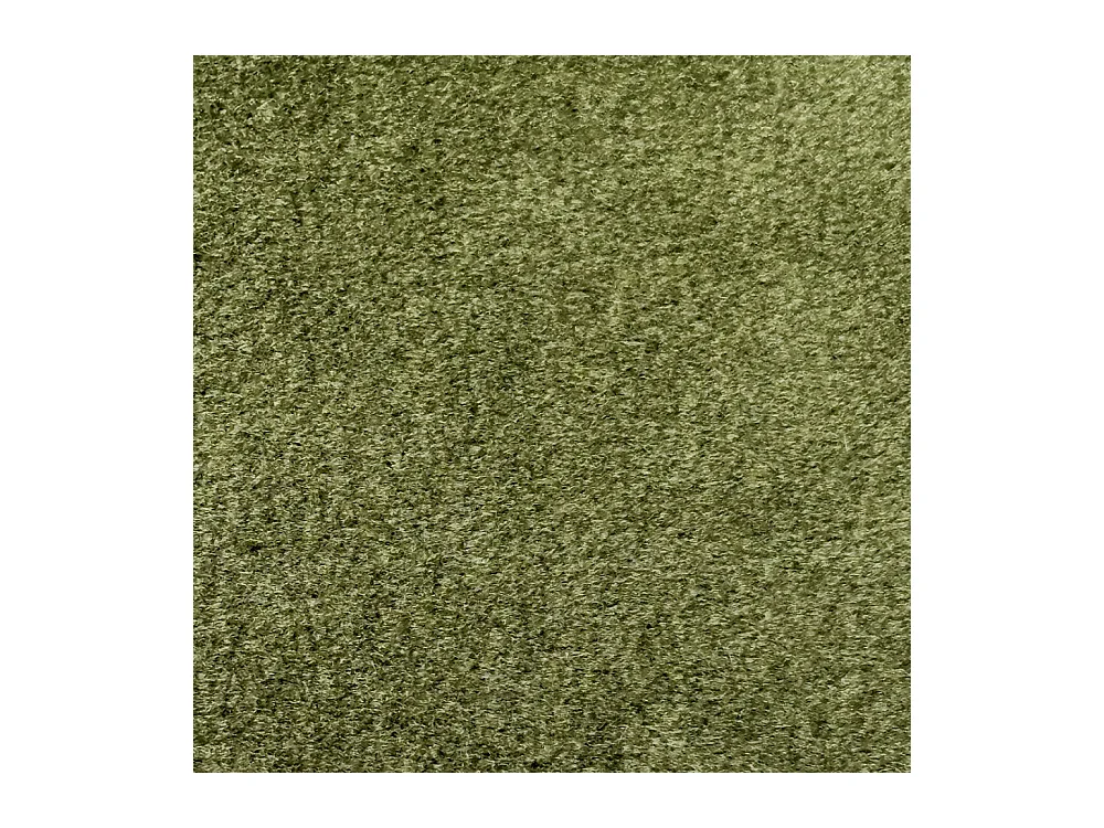 Villabon - Fauteuil XL en velours pieds bois foncé - Vert olive