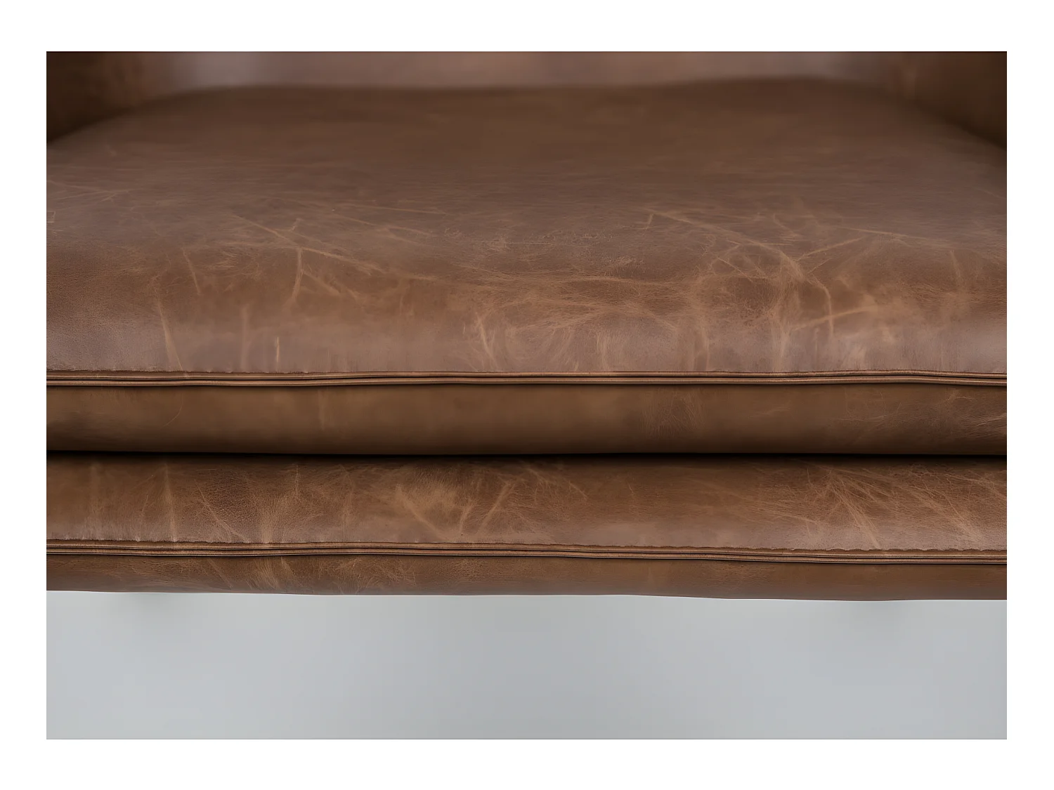 Bon - Fauteuil lounge vintage : Couleur - Marron