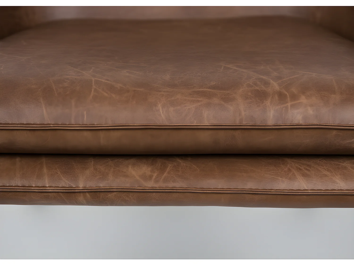 Bon - Fauteuil lounge vintage : Couleur - Marron