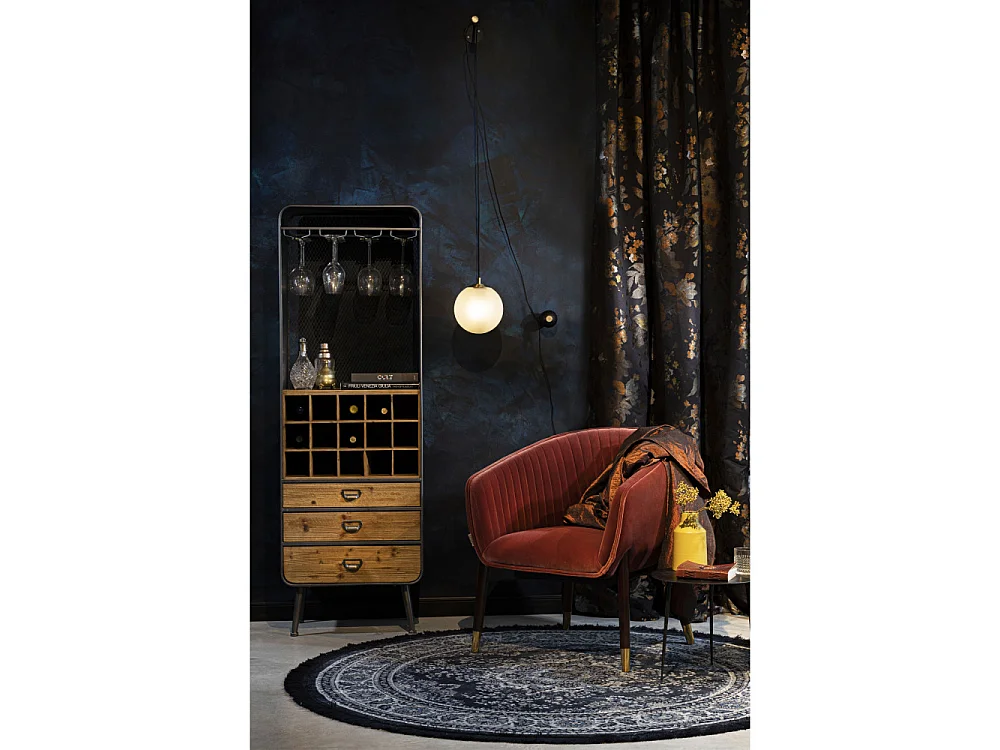 Bulan - Applique murale design boule - Blanc