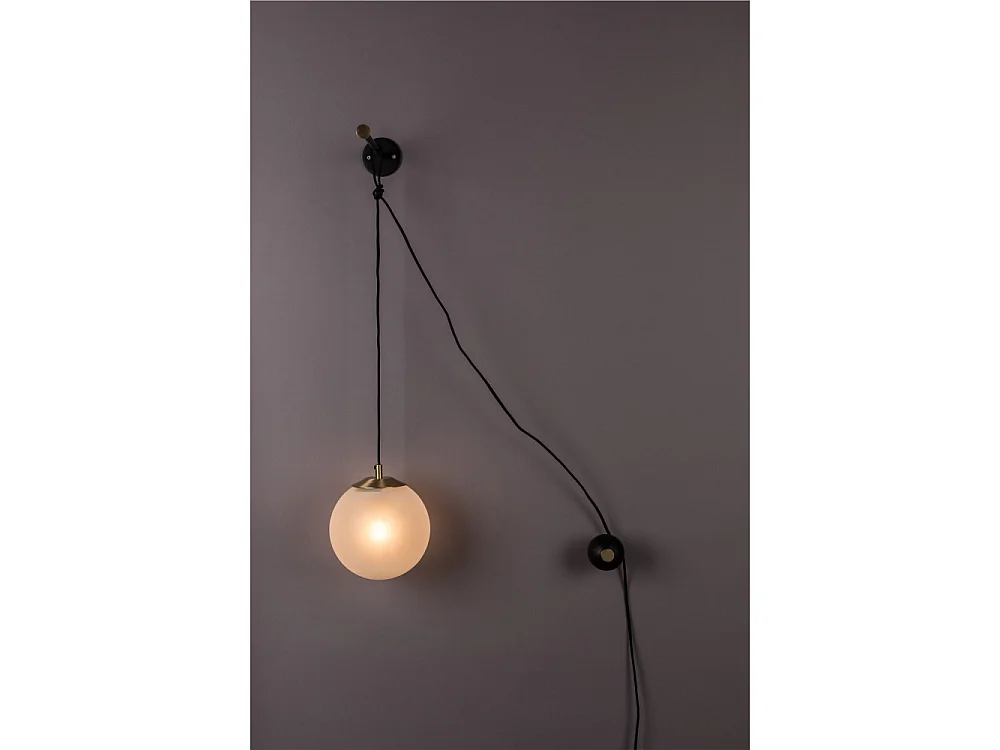 Bulan - Applique murale design boule - Blanc