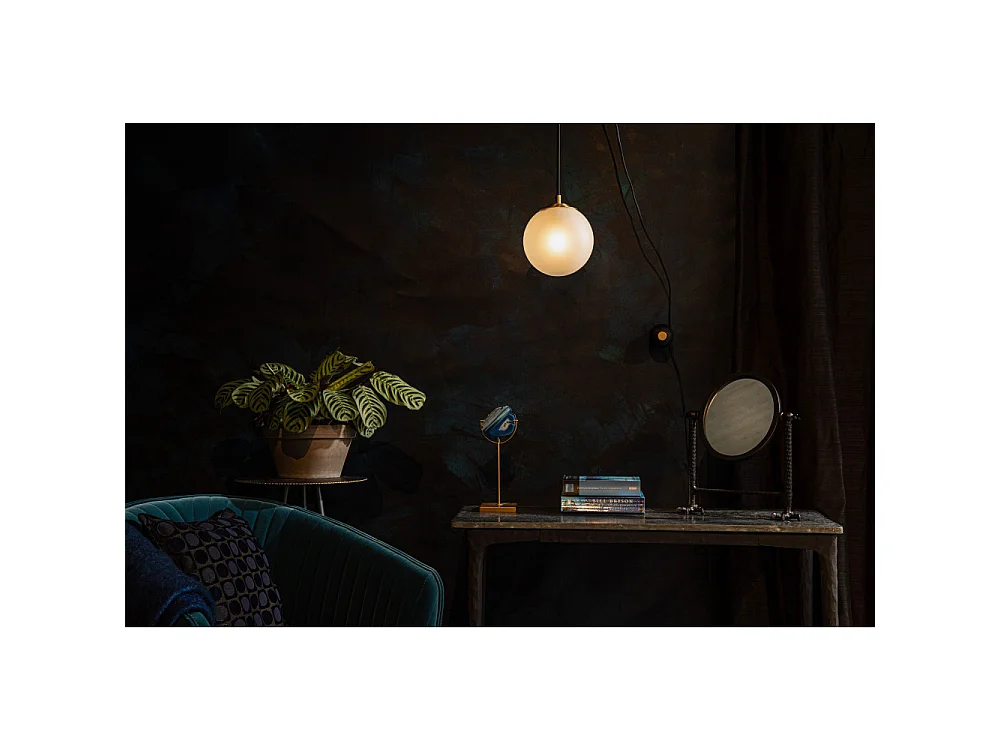 Bulan - Applique murale design boule - Blanc