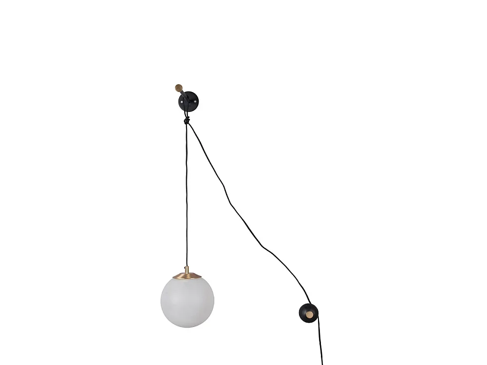 Bulan - Applique murale design boule - Blanc