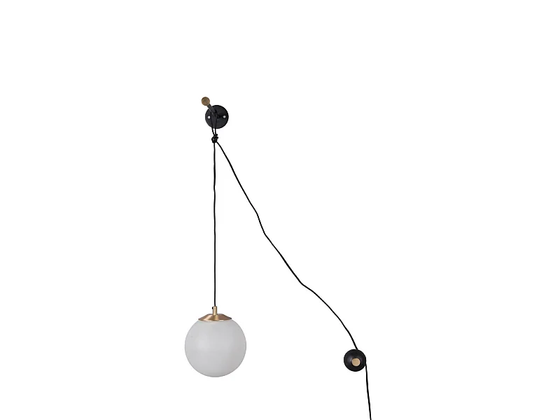 Bulan - Applique murale design boule - Blanc