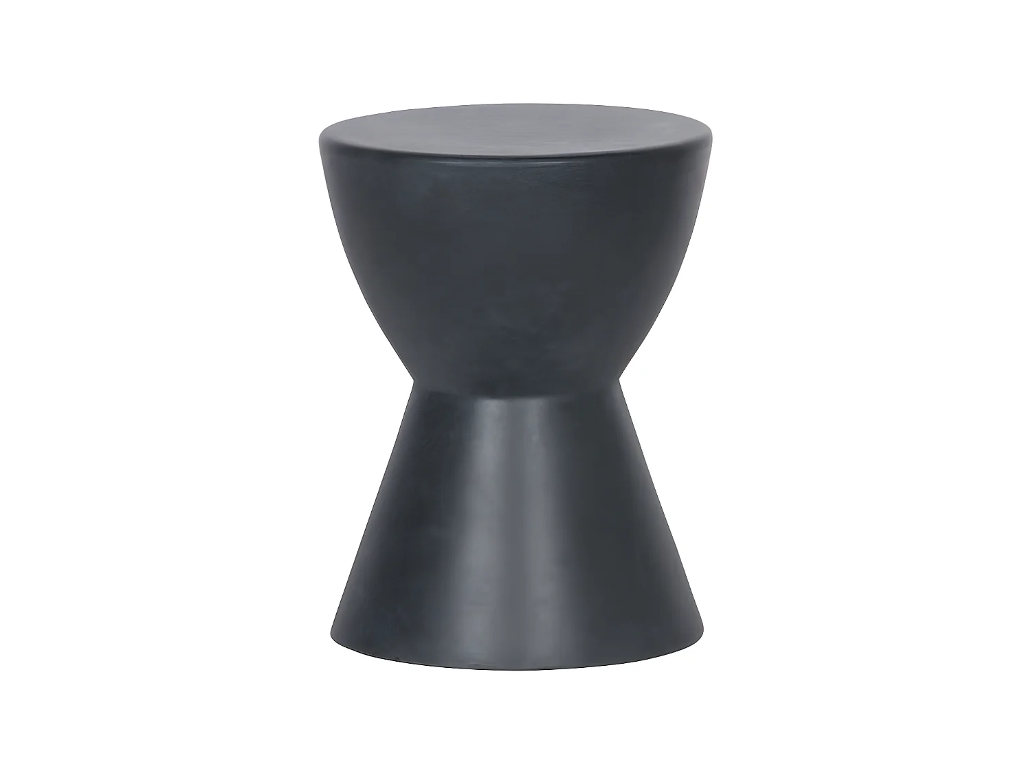 Dover - Lot de 2 tabourets en fibre d'argile - Gris anthracite