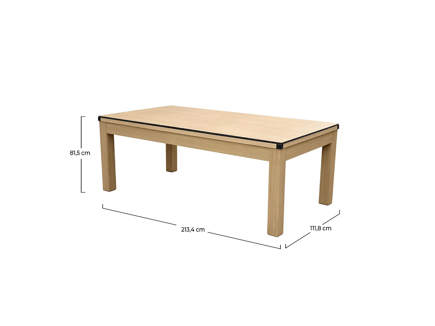 Mesa multijuegos convertible beige, 8-10 personas - Stan