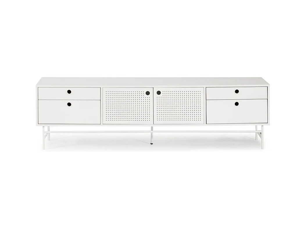 Mobile TV bianco 180x40 cm