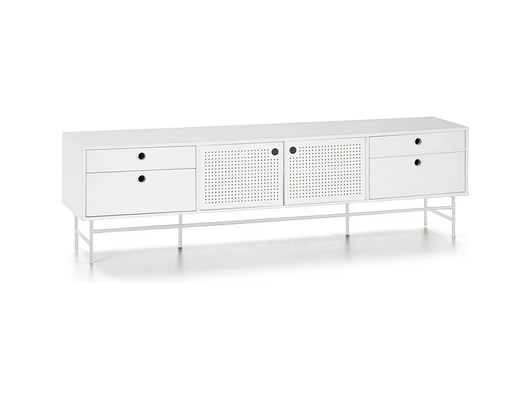 Mobile TV bianco 180x40 cm