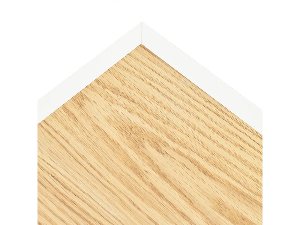 Meubel TV 2 planken met witte vouwdeuren 180x40 cm