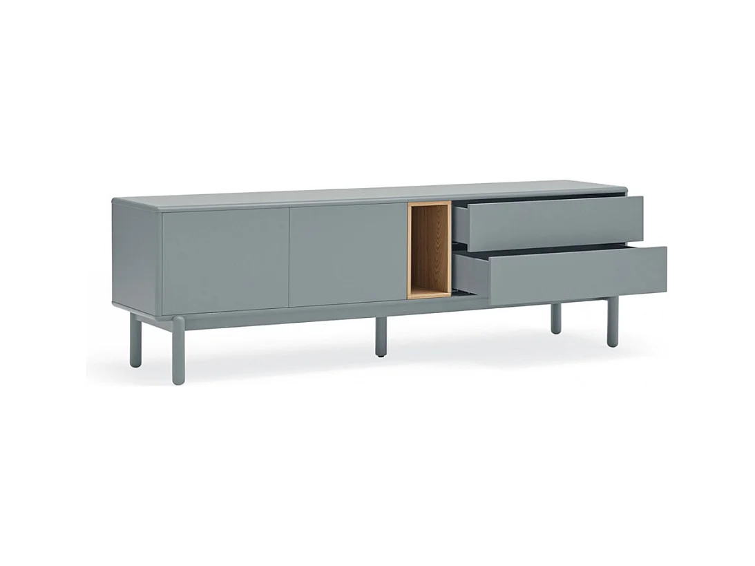 Perlgrauer TV-Schrank 180x40 cm