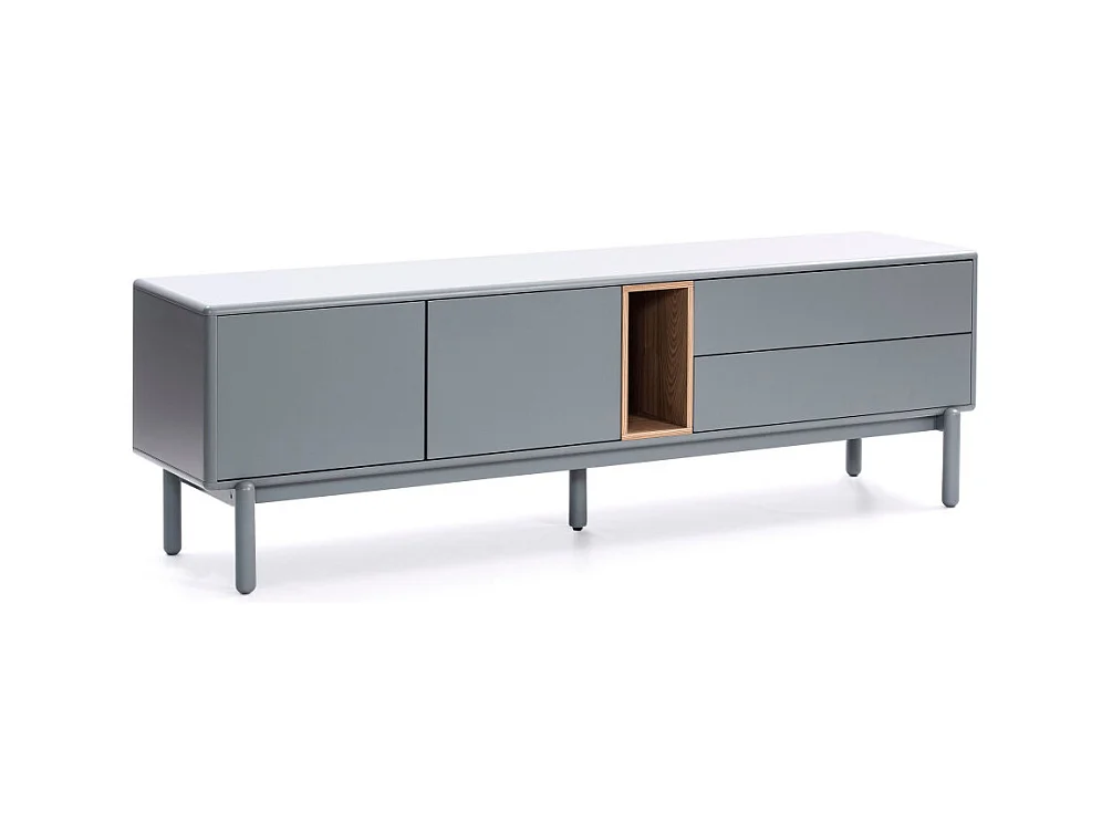Perlgrauer TV-Schrank 180x40 cm
