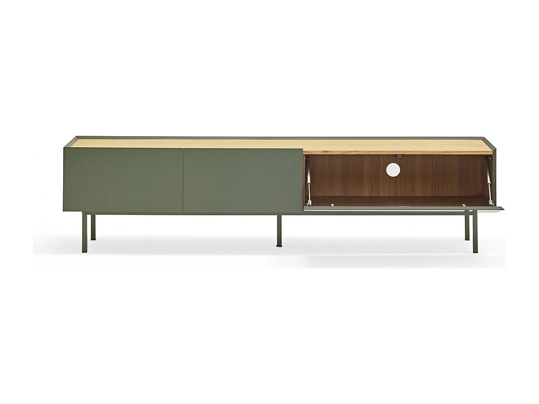 Meubel TV 2 gangen met verticale vouwdeuren 180x40 cm