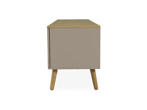 Dot - Meuble TV en bois 2 portes 2 tiroirs L192cm - Couleur - Taupe