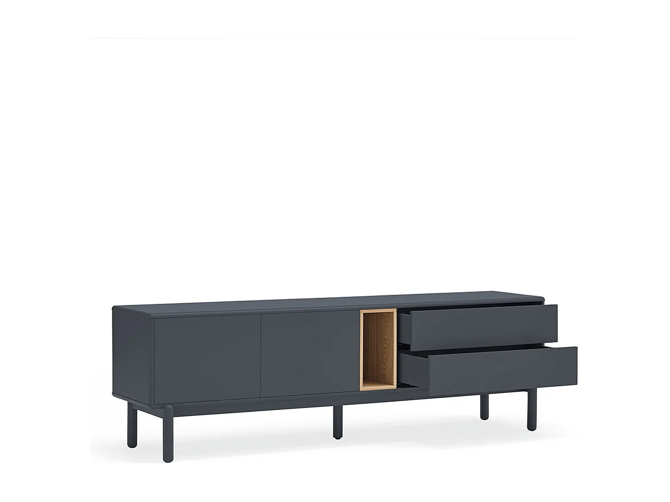 Anthrazitgrauer TV-Schrank 180x40 cm