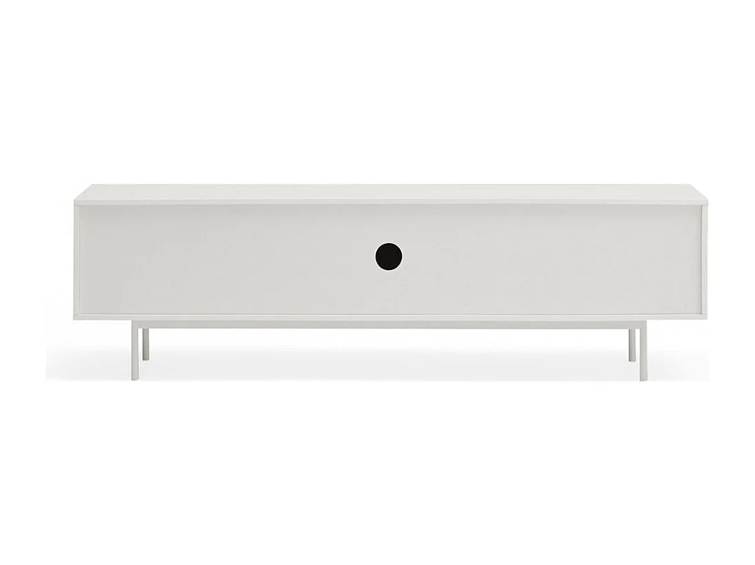 Sierra - Meuble TV en bois 3 portes L180cm - Blanc