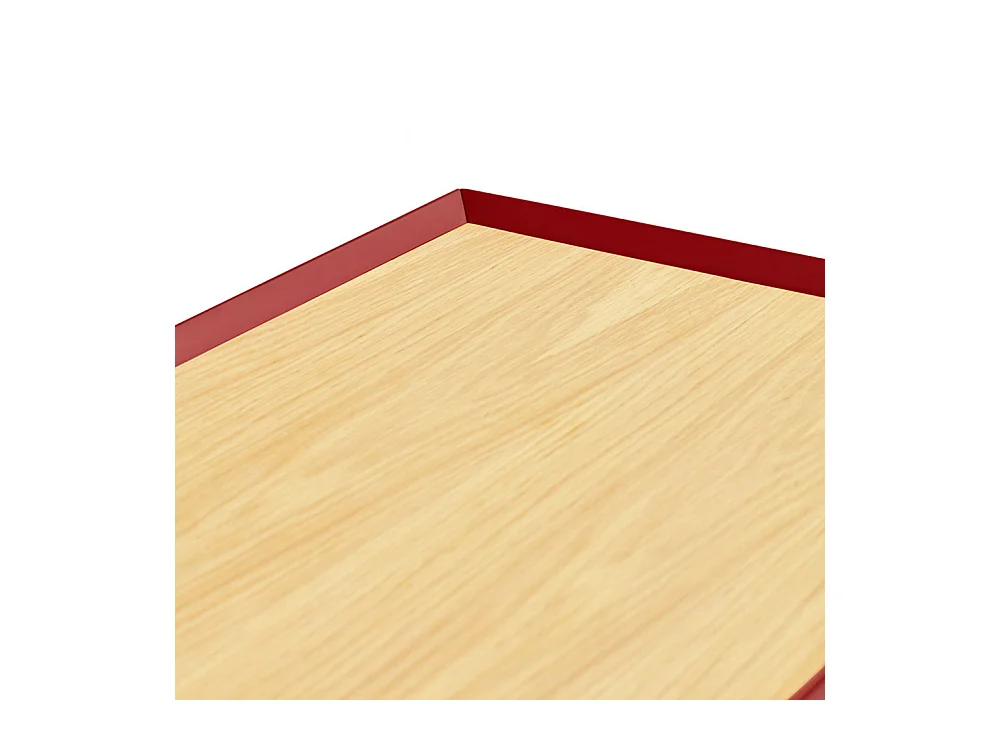 Arista - Meuble TV en bois 1 porte 2 tiroirs L180cm - Couleur - Rouge