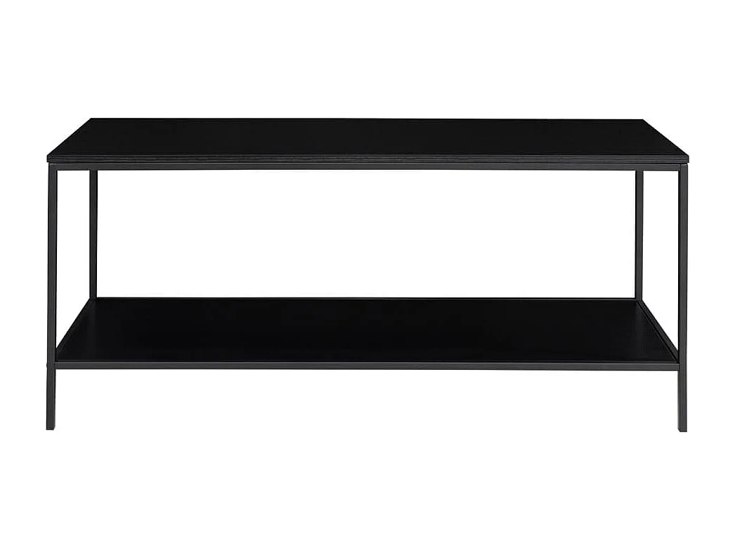 Vita TV-meubel met 2 planken, zwart.