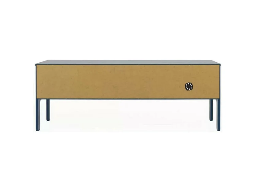 Uno - Meuble TV en bois 2 portes L137cm : Couleur - Bleu Canard