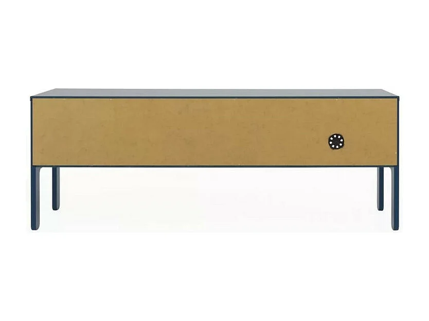 Uno - Meuble TV en bois 2 portes L137cm : Couleur - Bleu Canard