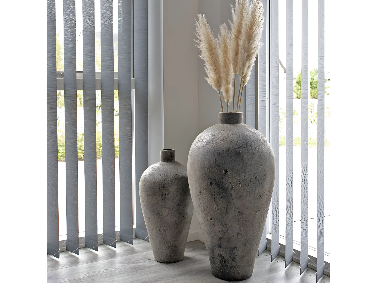 Corvo - Vase en terre cuite 60x32cm - Couleur - Brun