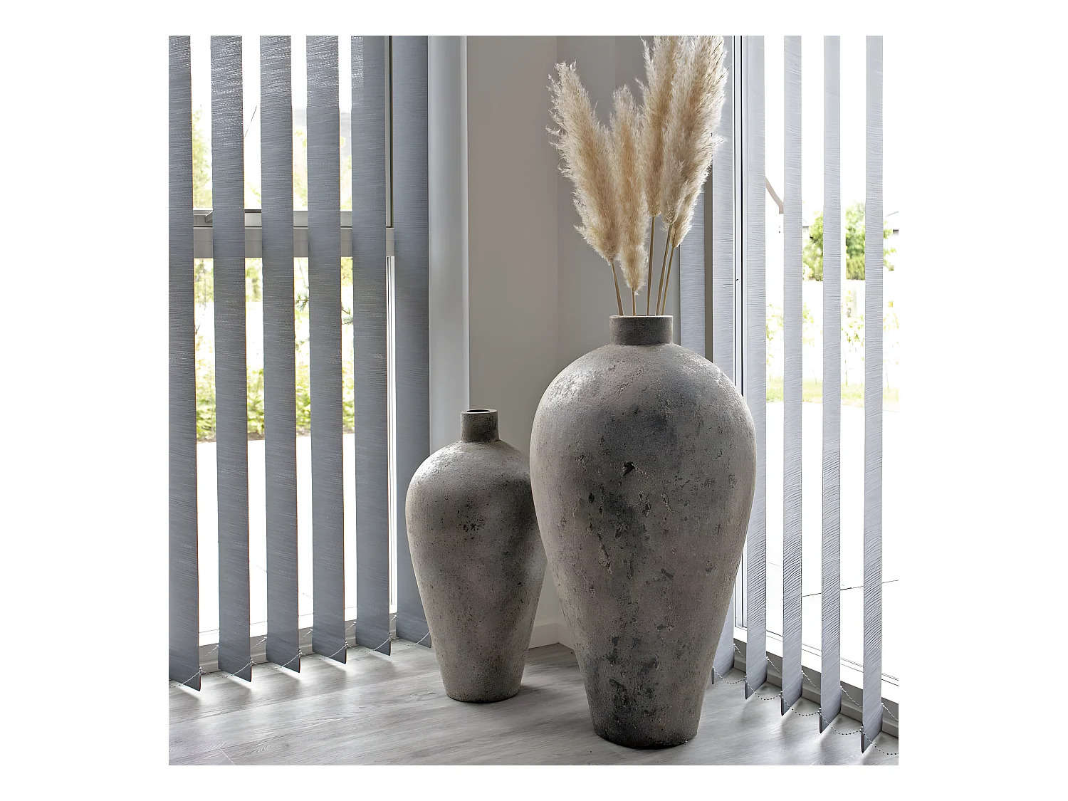 Corvo - Vase en terre cuite 80x40cm - Brun