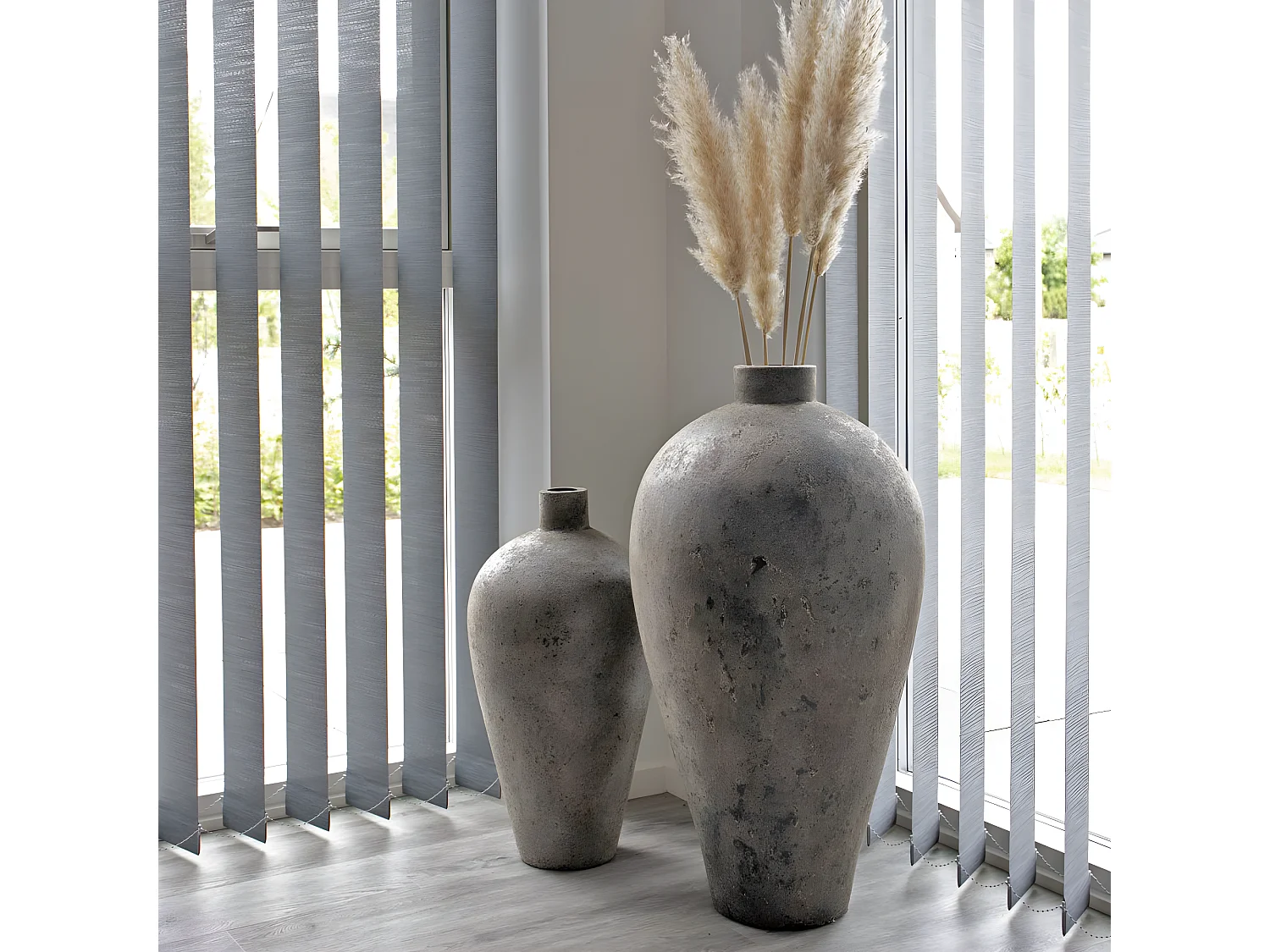 Corvo - Vase en terre cuite 80x40cm - Brun