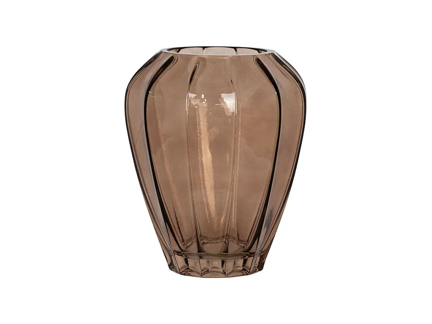Atenas - Vase en verre H29cm : Couleur - Marron