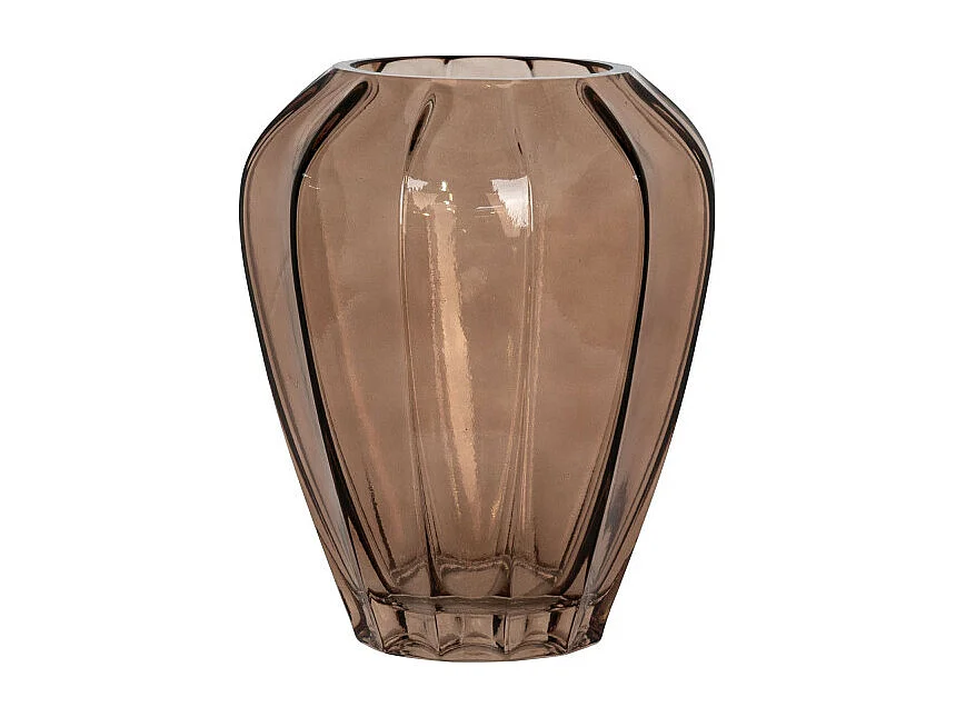 Atenas - Vase en verre H29cm : Couleur - Marron