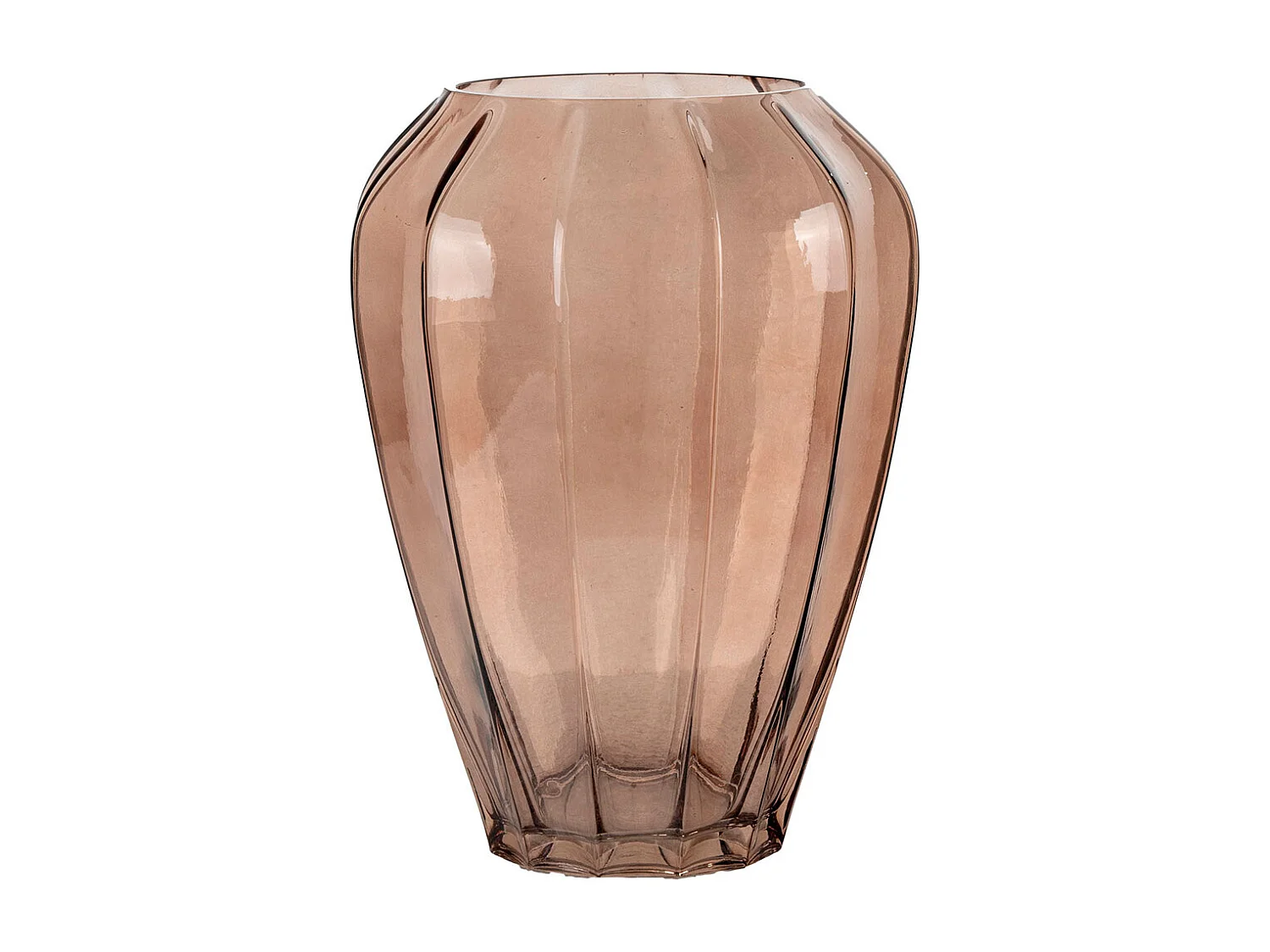 Vaso in vetro marrone Ø 22 x 29 cm