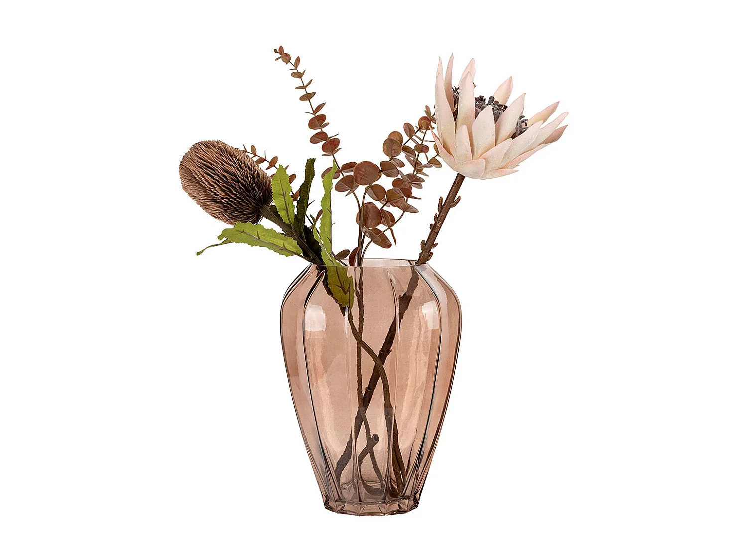 Vaso in vetro marrone Ø 22 x 29 cm