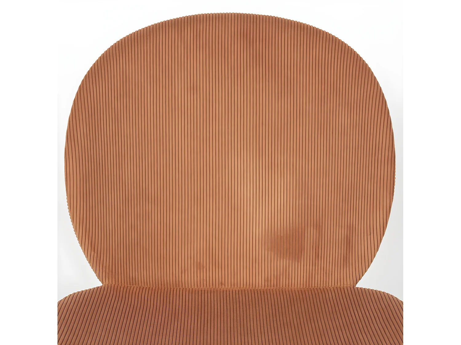Bonnet - Lot de 2 chaises en velours côtelé et métal - Terracotta