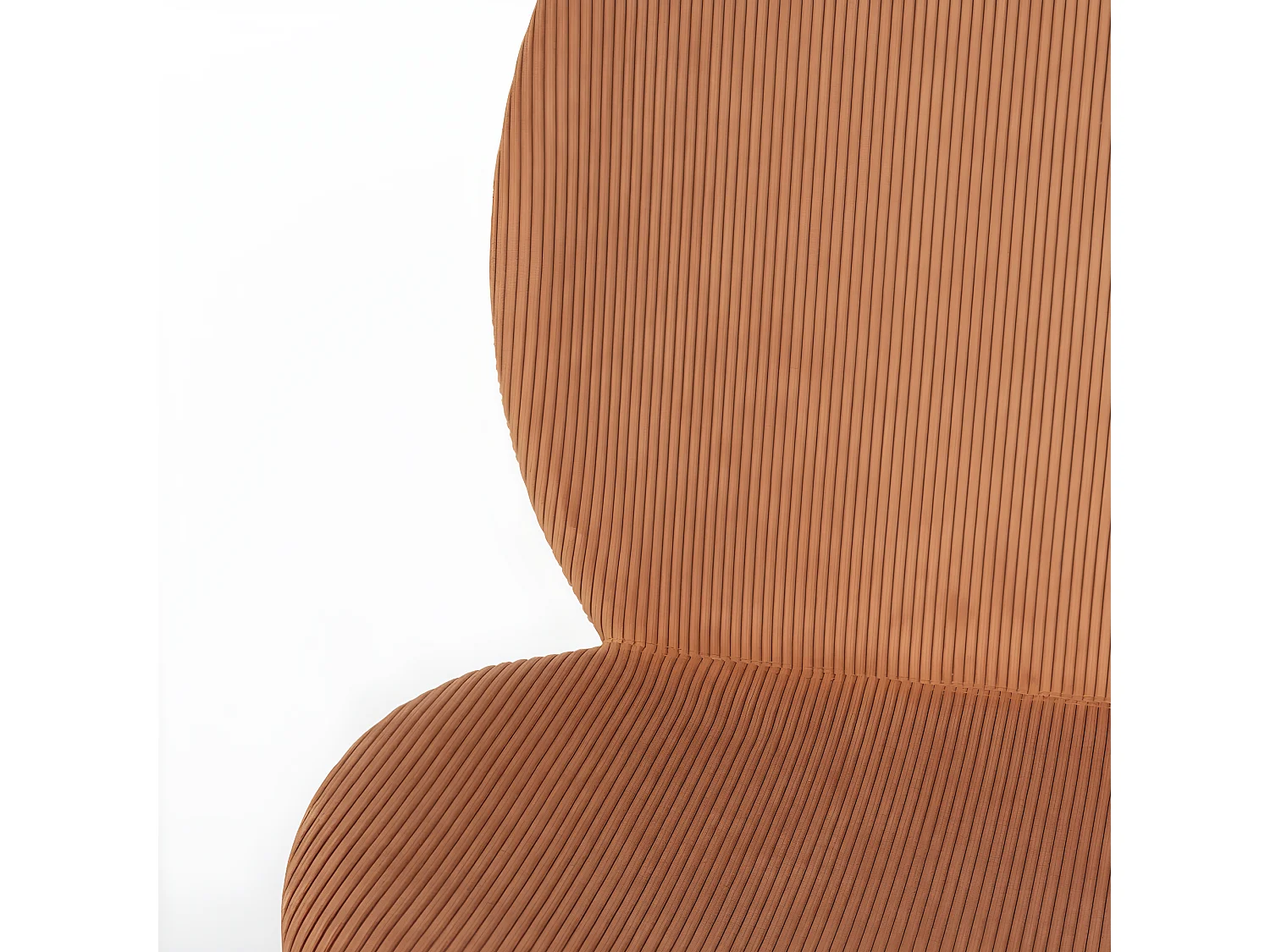 Bonnet - Lot de 2 chaises en velours côtelé et métal - Terracotta