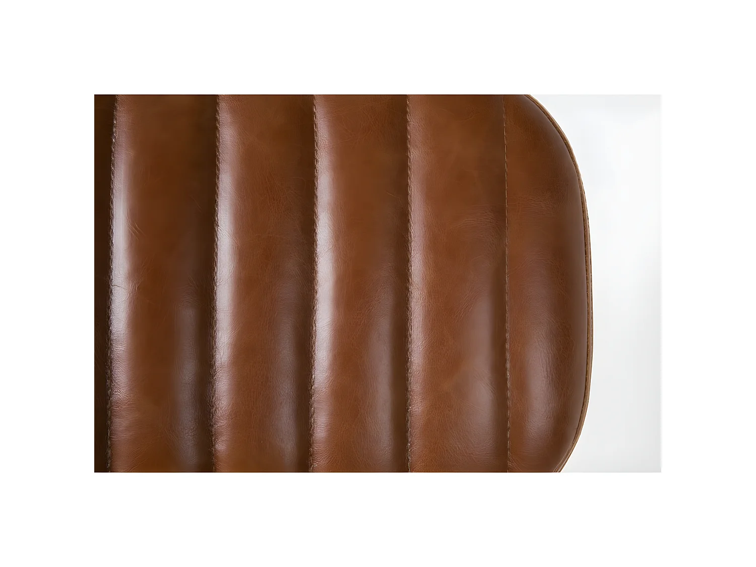 Jake Worn - Chaise rétro capitonnée - Marron