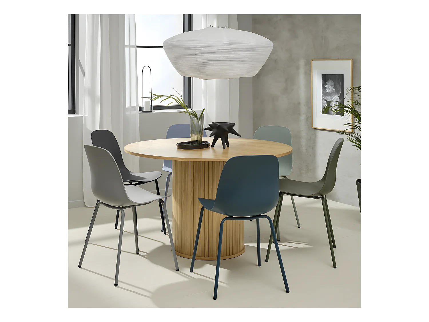 Whitby Esszimmerstuhl petroleumfarben.