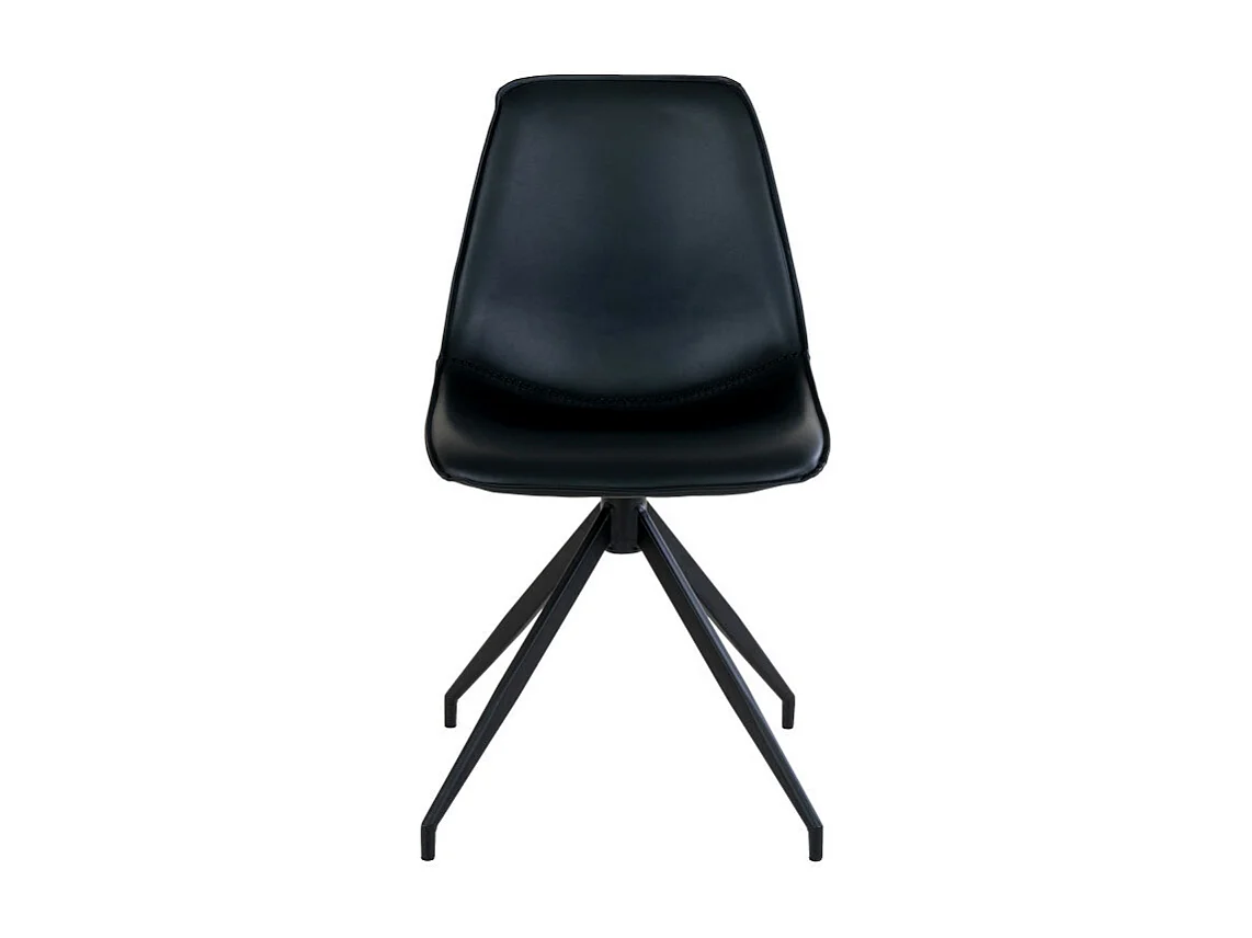 Monaco eetkamerstoel PU kunstleer zwart.