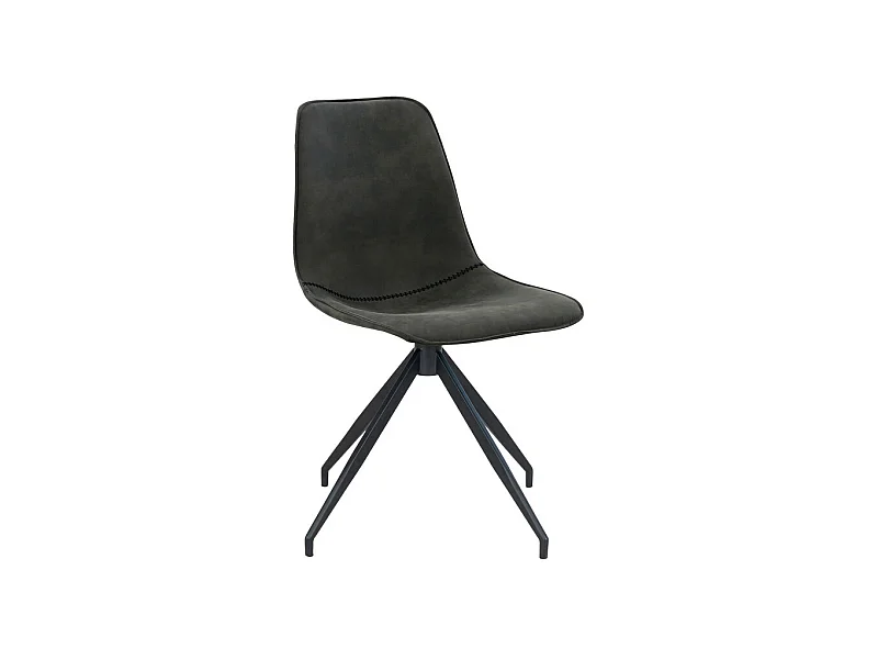 Monaco Esszimmerstuhl Drehfuss grau.