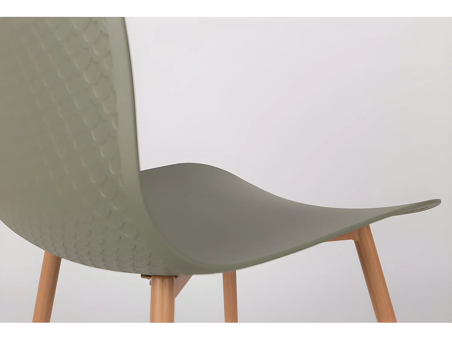 Leon - Lot de 2 chaises en résine - Vert