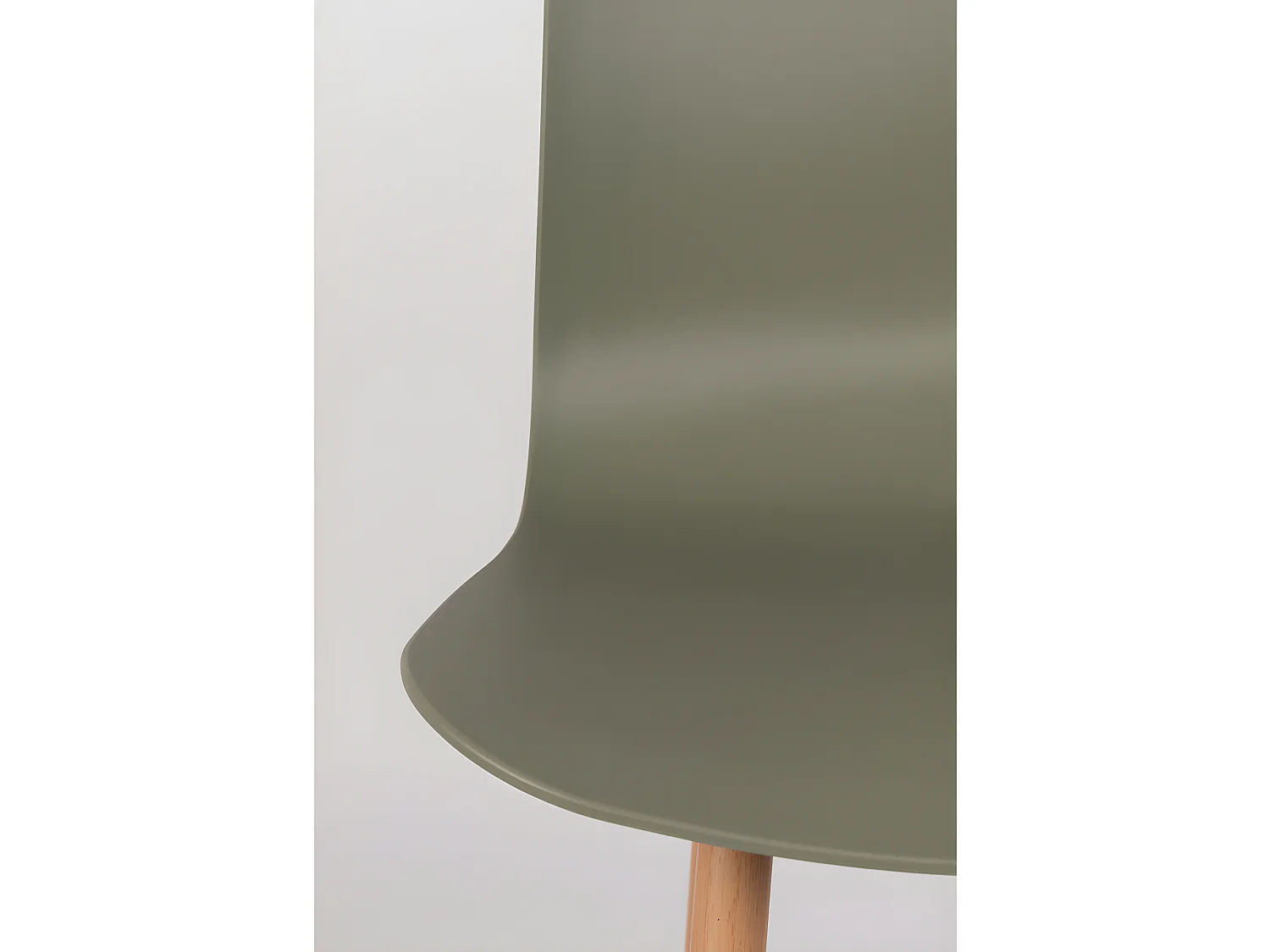 Leon - Lot de 2 chaises en résine - Vert