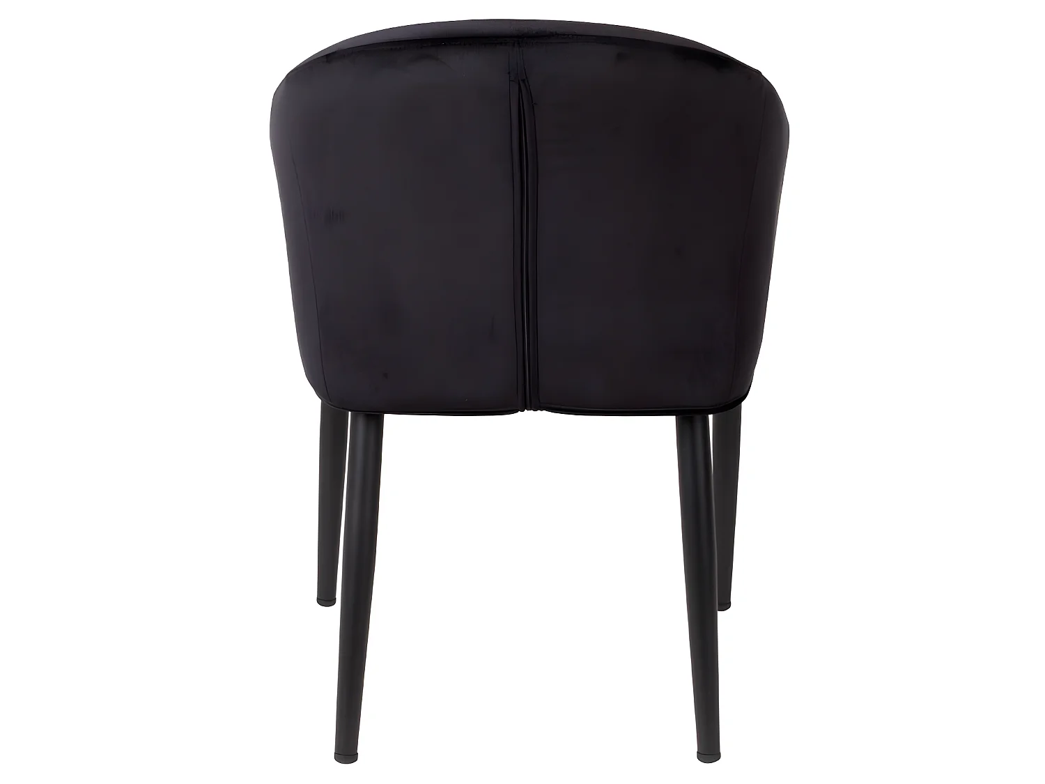 Catelyn - Fauteuil de table design en velours - Noir