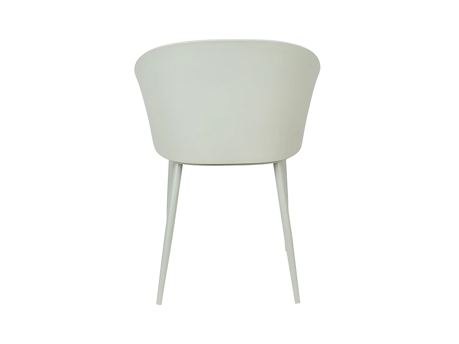 Gigi - Lot de 2 chaises en résine et métal - Vert d'eau