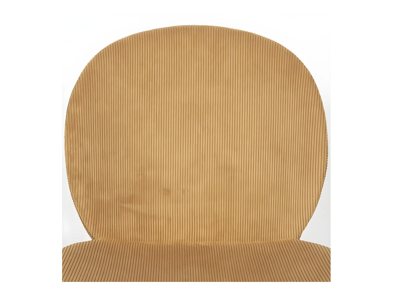 Bonnet - Lot de 2 chaises en velours côtelé et métal - Ocre