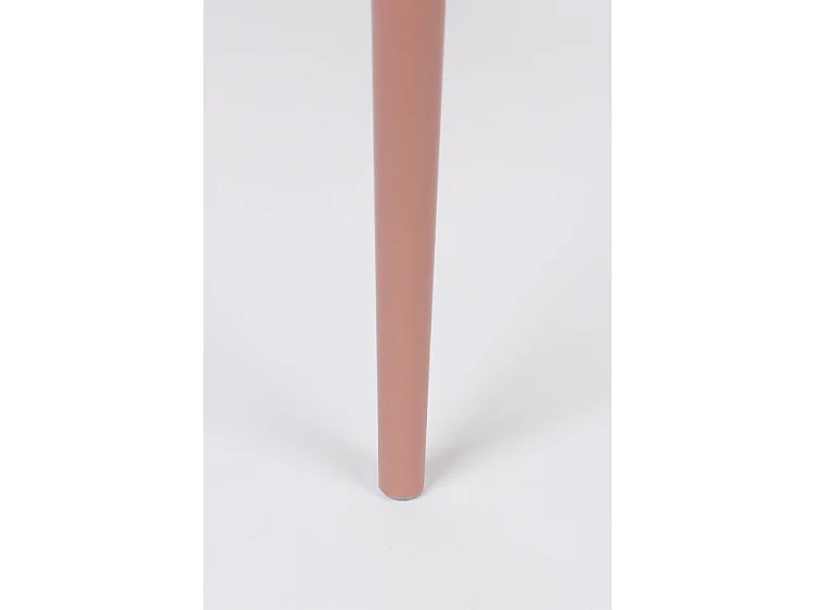 Pip - Lot de 2 chaises en résine et métal - Rose